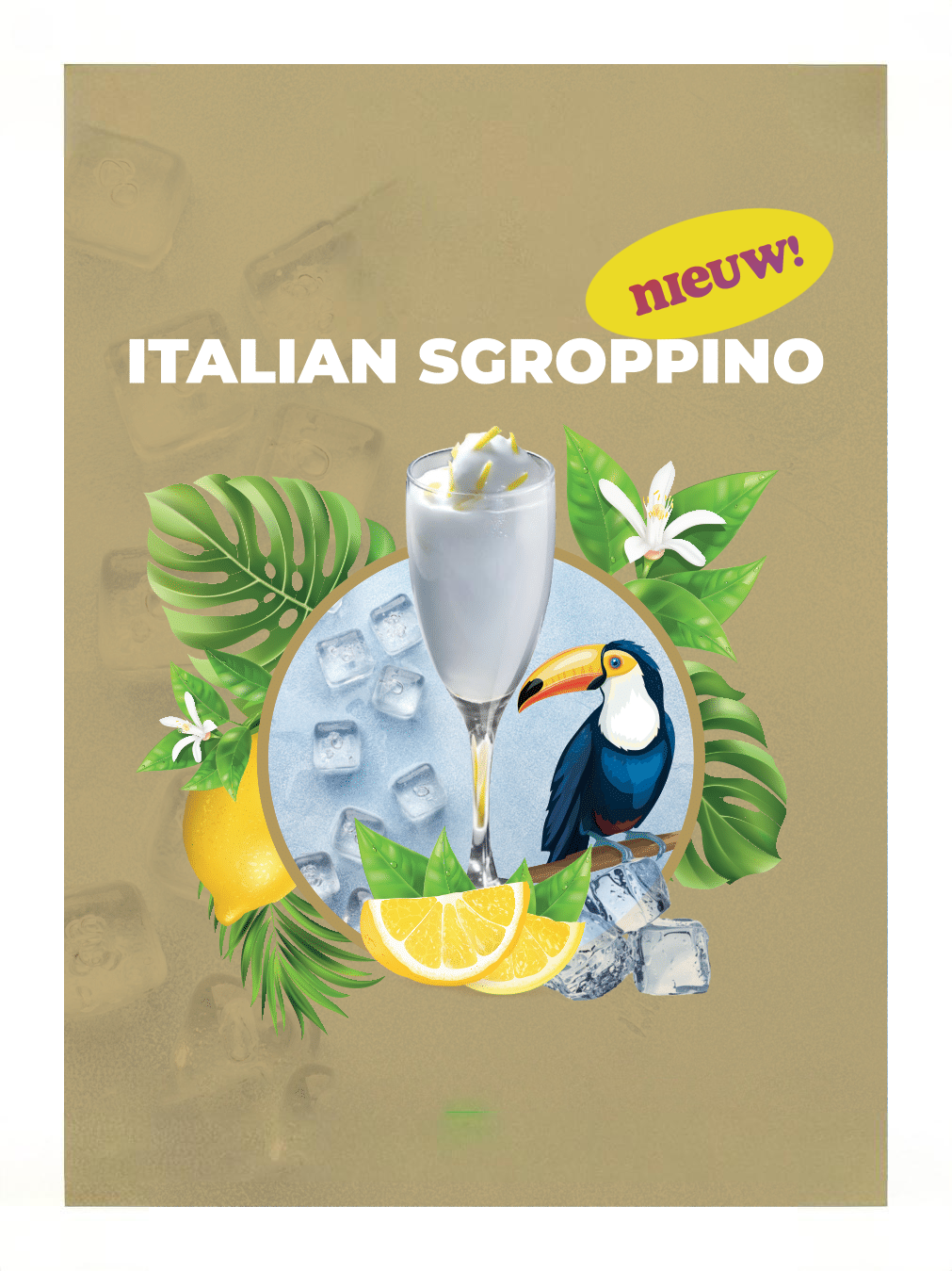 Frozen Italian Sgroppino Cocktail Flyer